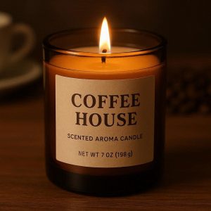 Coffee House Scented Aroma Candle