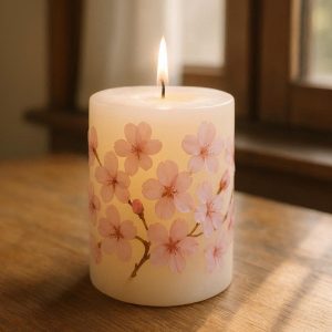 Japanese Cherry Blossom Candle