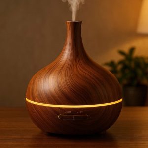 Luxury Wood Grain Essential Oil Diffuser Lamp
