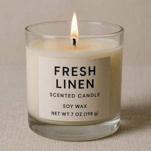 Fresh Linen Cotton Wick Candle