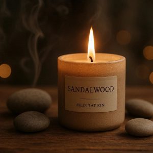 5 Sandalwood Meditation Candle
